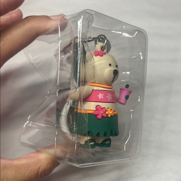 NWT Starbucks ALOHA HULA Bearista Bear Keychain Pink RARE - Picture 11 of 14
